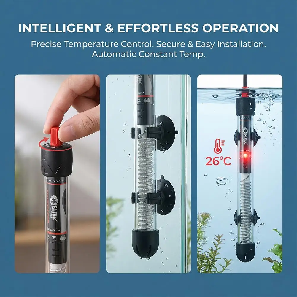 Marine Aquarium Heater - 조절 가능한 수족관 히터 25W-300W 자동