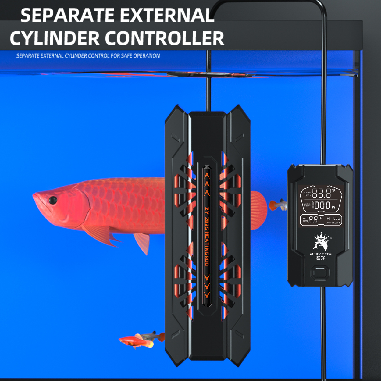 이중 튜브 석영 히팅 로드, 외부 디지털 디스플레이 컨 - Marine Aquarium Heater 리뷰 및 가격